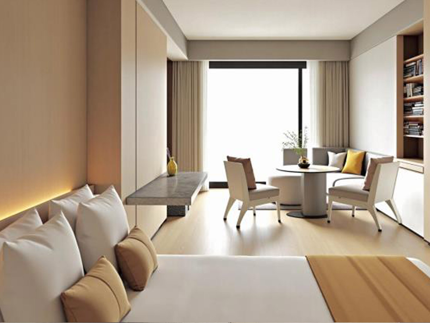 High-end hotel furniture star bedroom set GD237