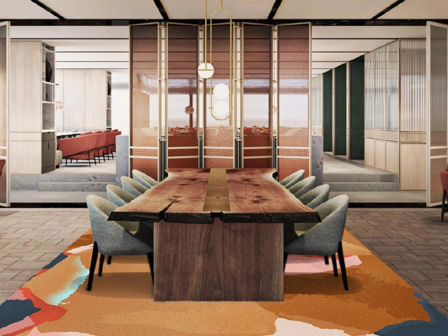 High-end luxury business hotel furniture custom...