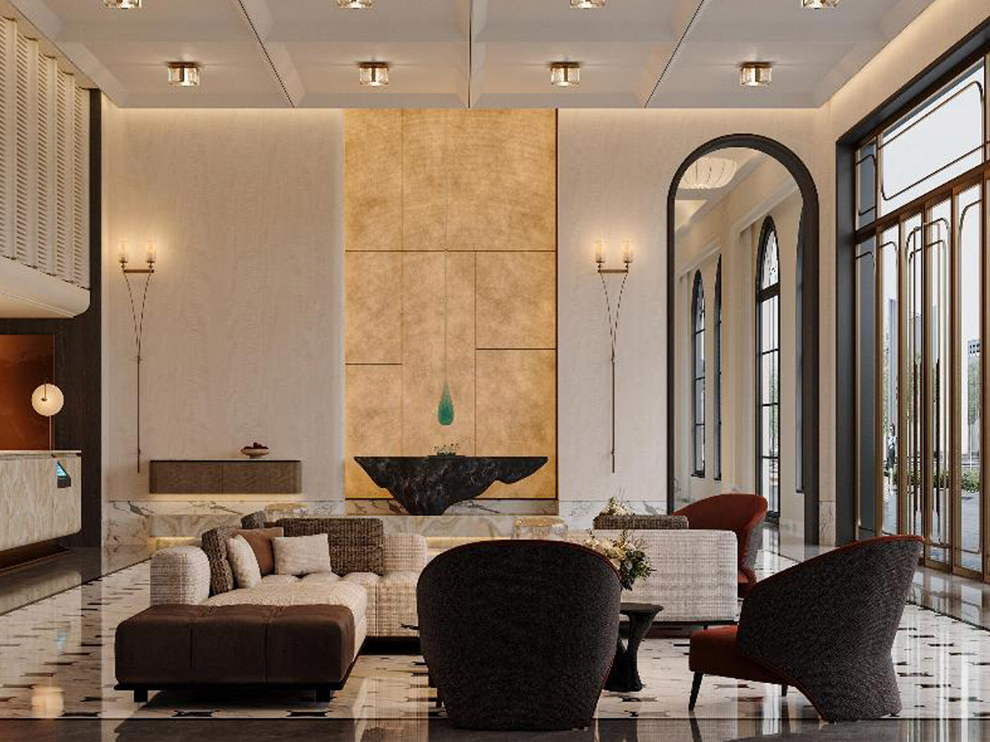 Designed high-end custom-made star-rated hotel furniture GD29