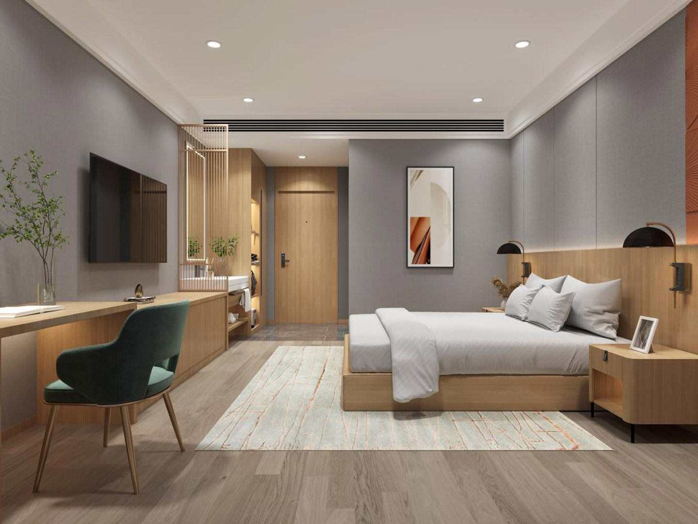 Modern custom hotel bedroom sets of furniture GD93