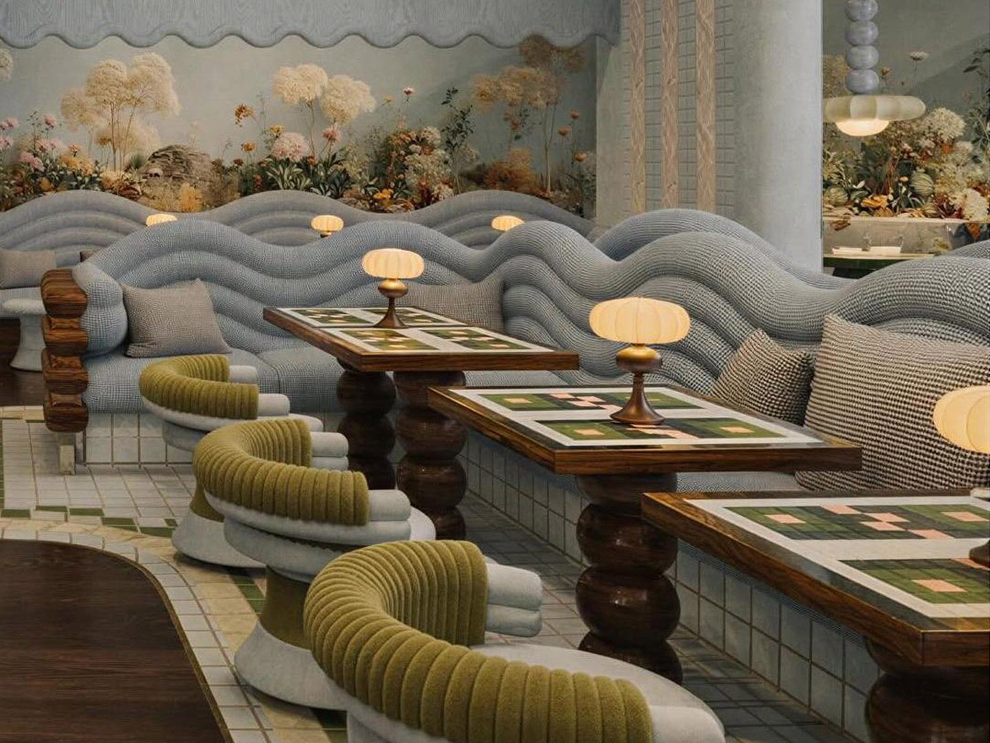 Spanish Tea Room Furniture Customization Factor...