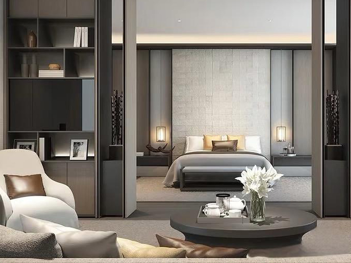 High-End Custom Hotel Lobby and Guest Room Furn...