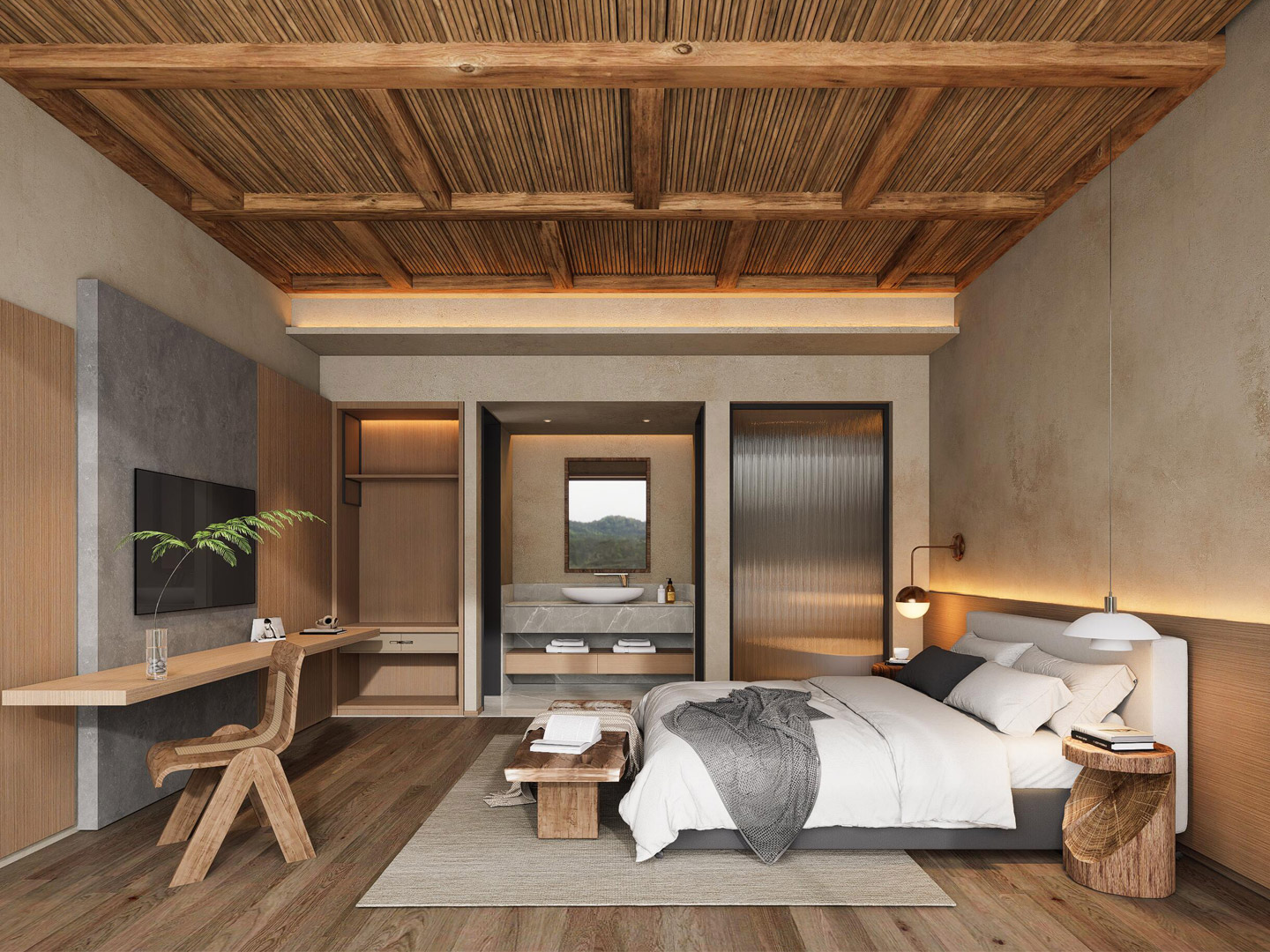 Customized furniture for the entire house of the homestay hotel GD236