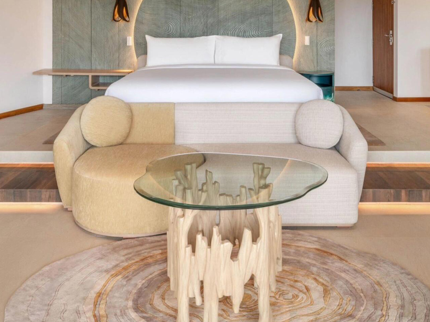 High-end custom hotel guest room furniture cust...