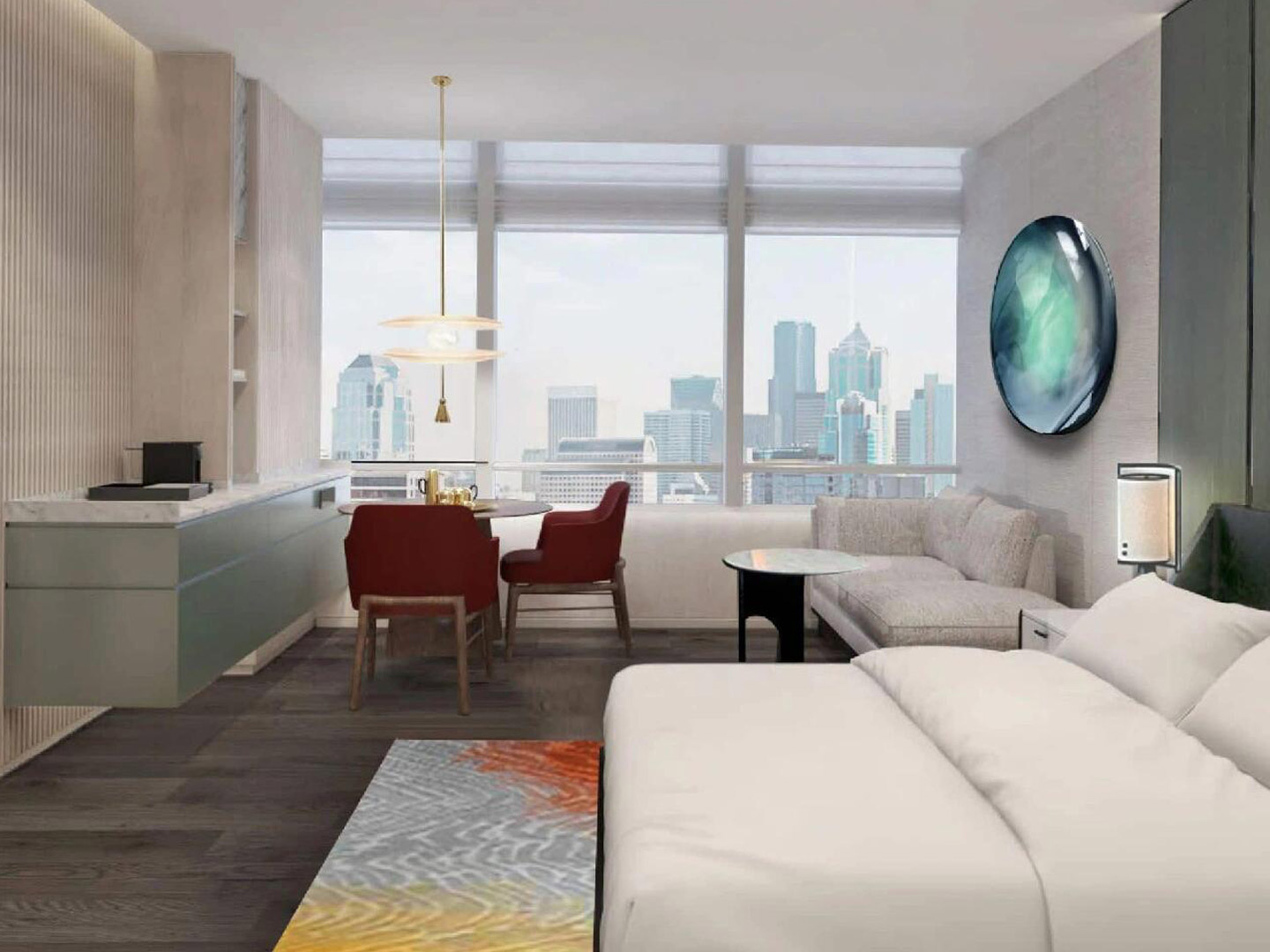 High-end luxury business hotel furniture custom...