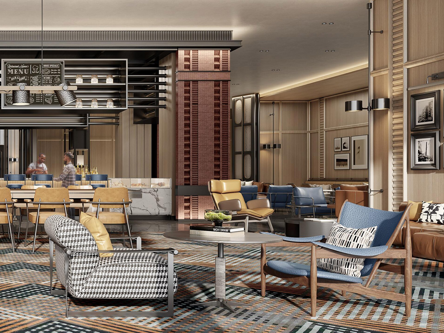 High-end custom furniture interior design for hotel furniture GD309
