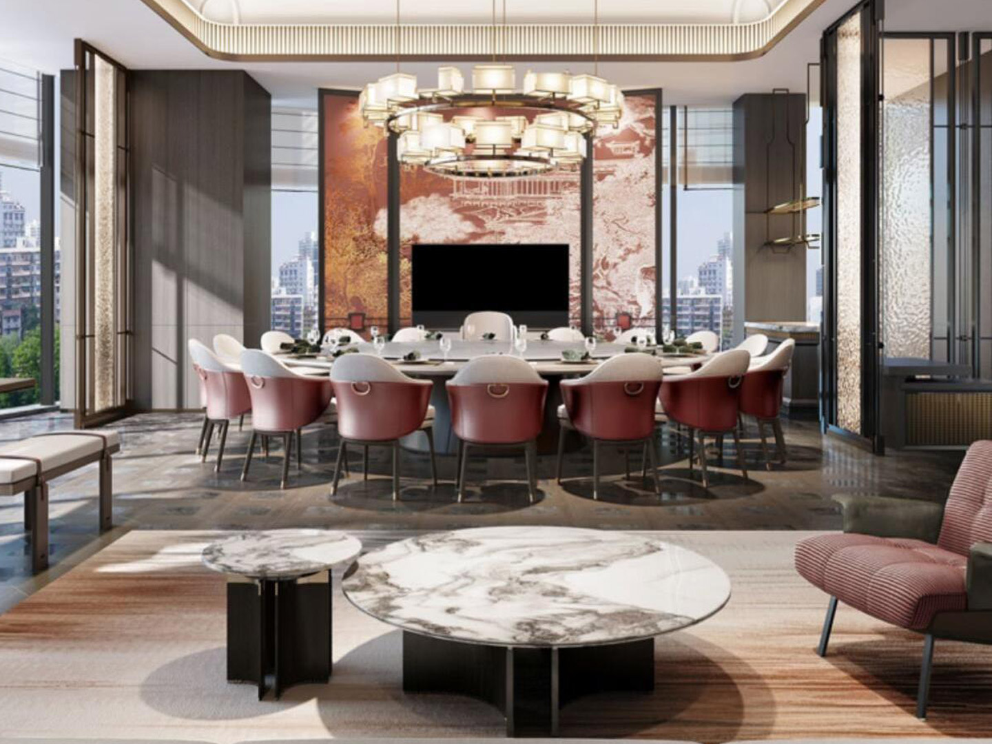 Engineering design company's vacation hotel suite furniture GD440