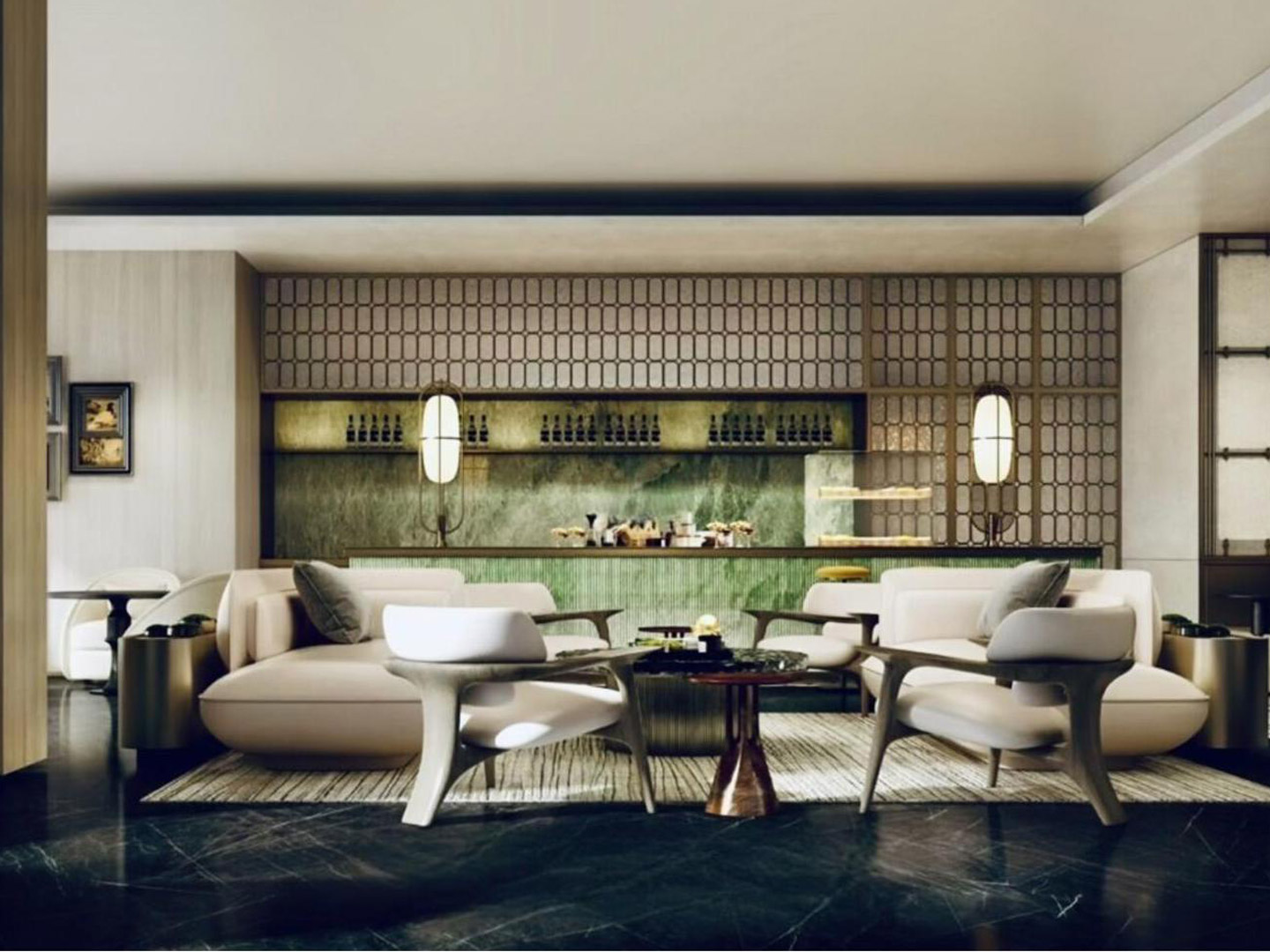 Luxurious furniture model room hotel furniture customization factory GD441