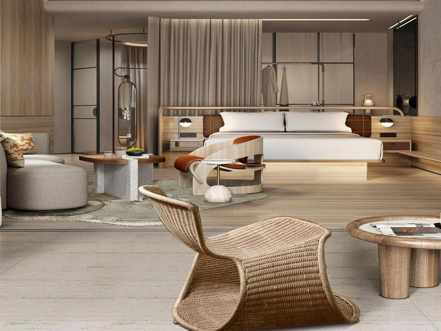 Designer furniture engineering custom hotel furniture factory GD472