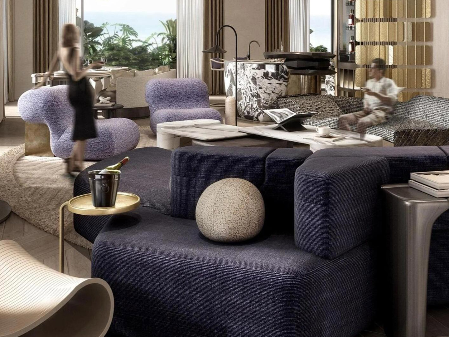 Designer furniture engineering custom hotel furniture factory GD472