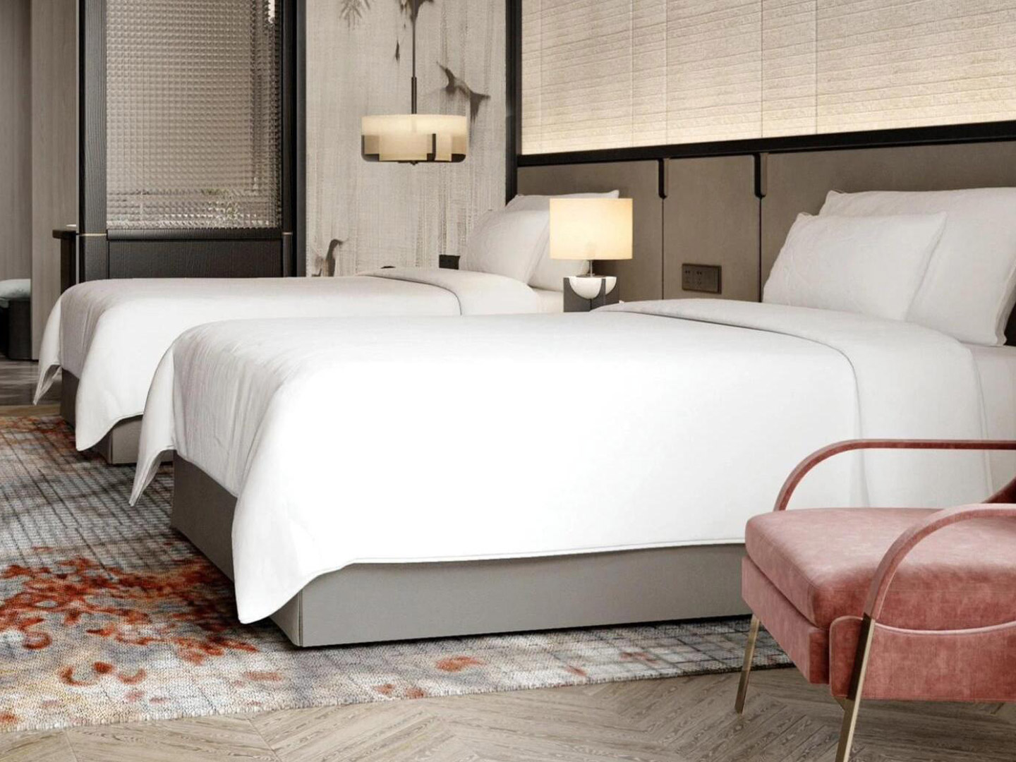High-end customized self-built house hotel furn...