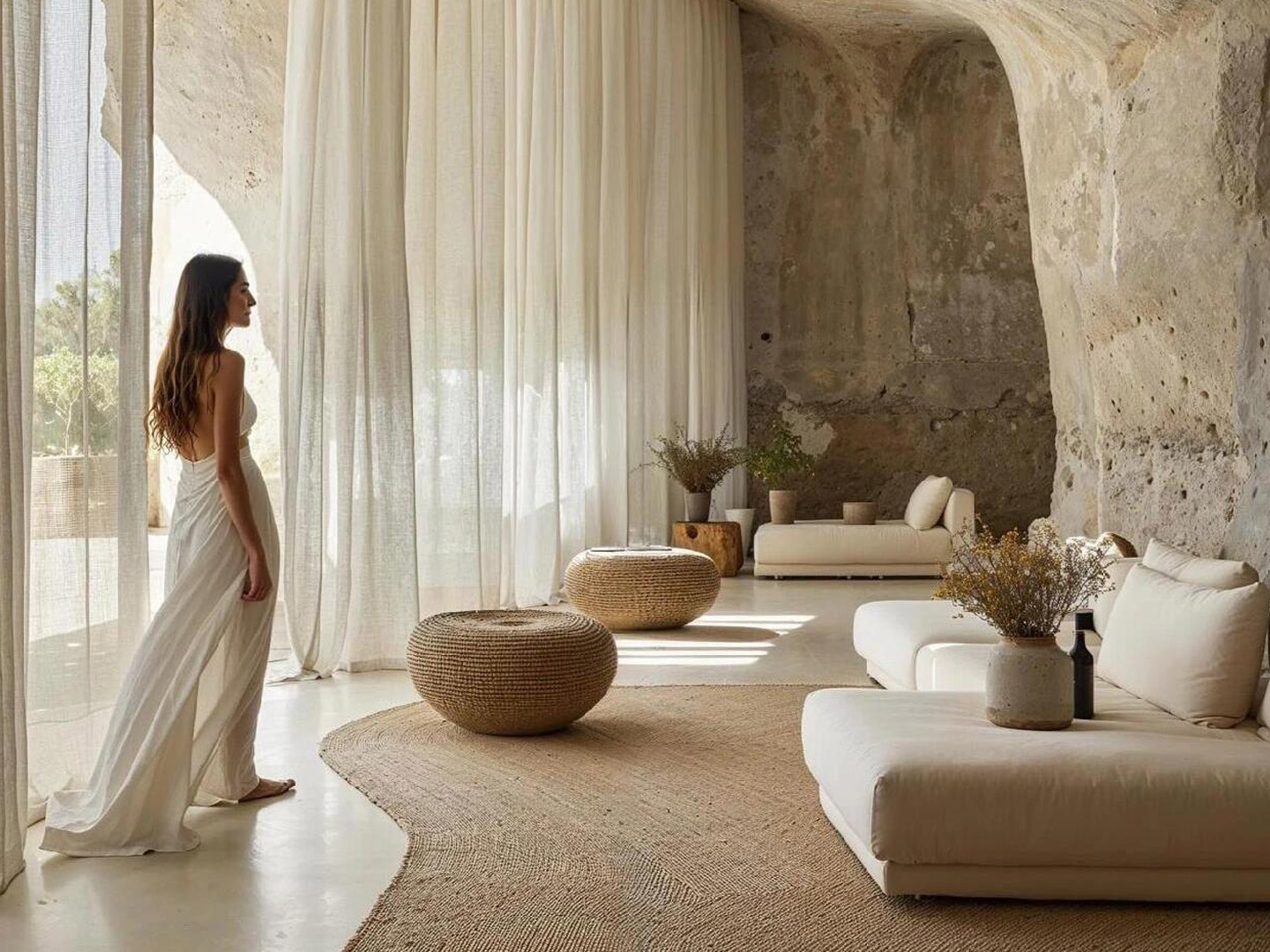 Italian cave sea view resort furniture  GD508