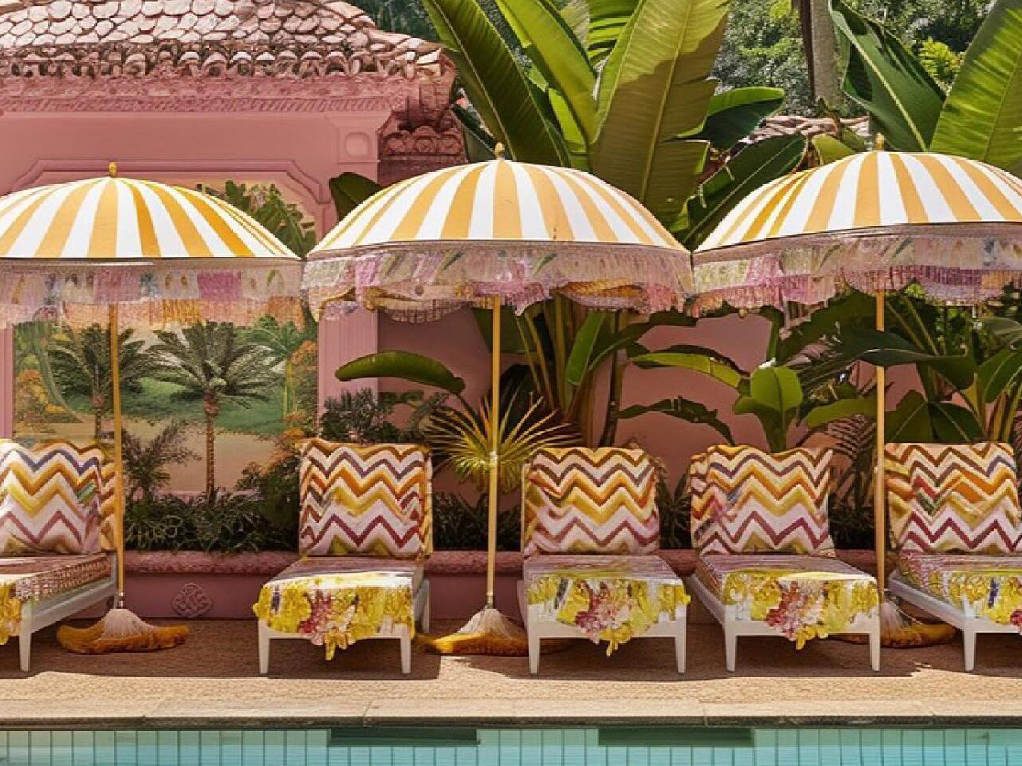Custom-made complete furniture for Mexican resort hotels GD531