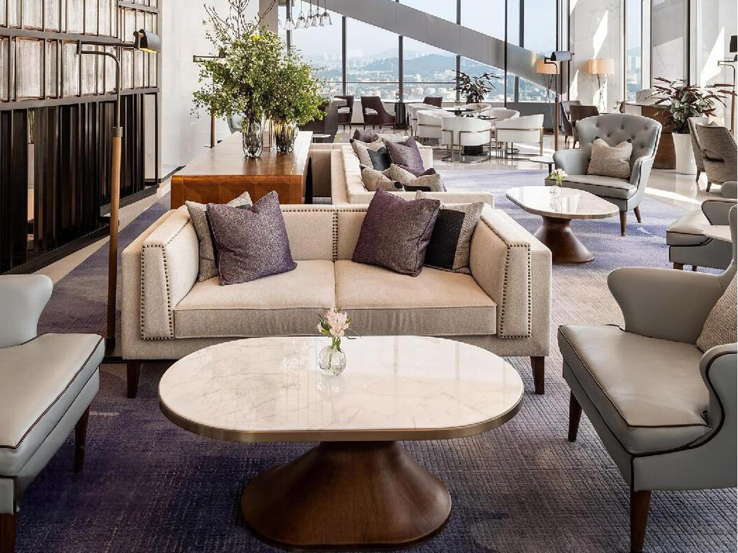 Customized furniture sets for high-end business...