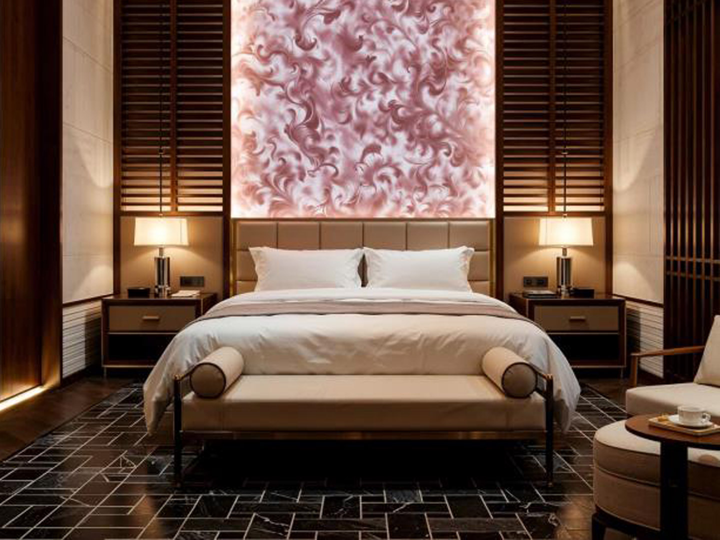 Furniture manufacturer, top-tier residential project, hotel furniture bedroom set GD15
