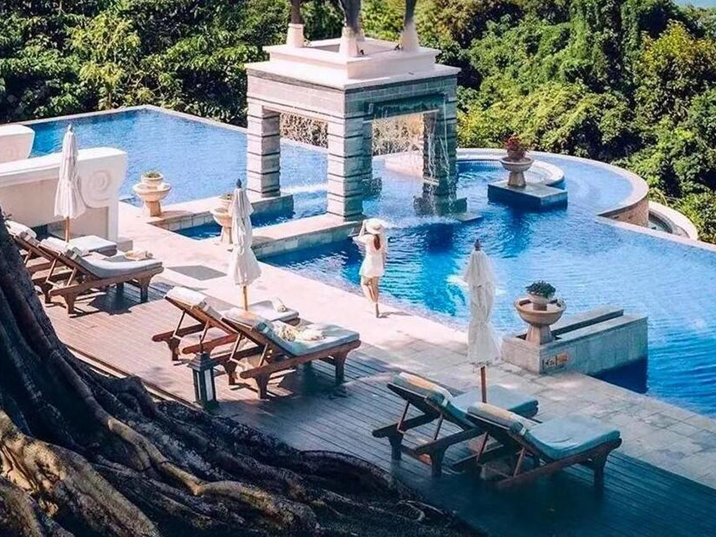 High-end custom furniture for Thai resort hotels GD641