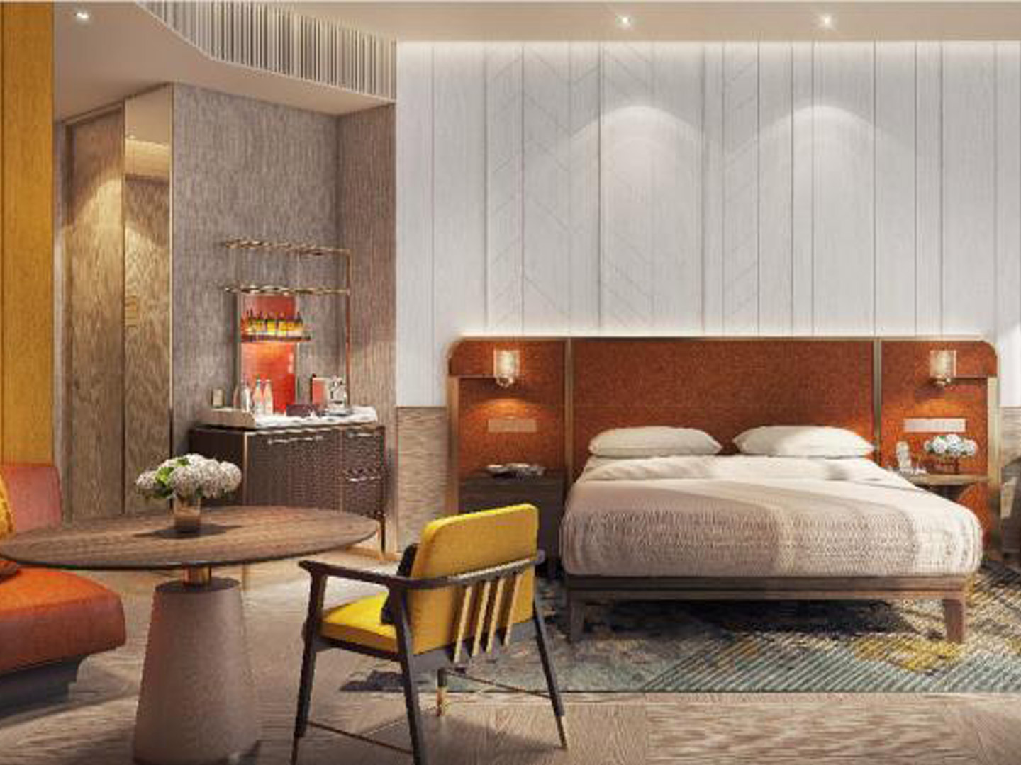 Bangkok Andaz Top Hotel Furniture Supplier GD657