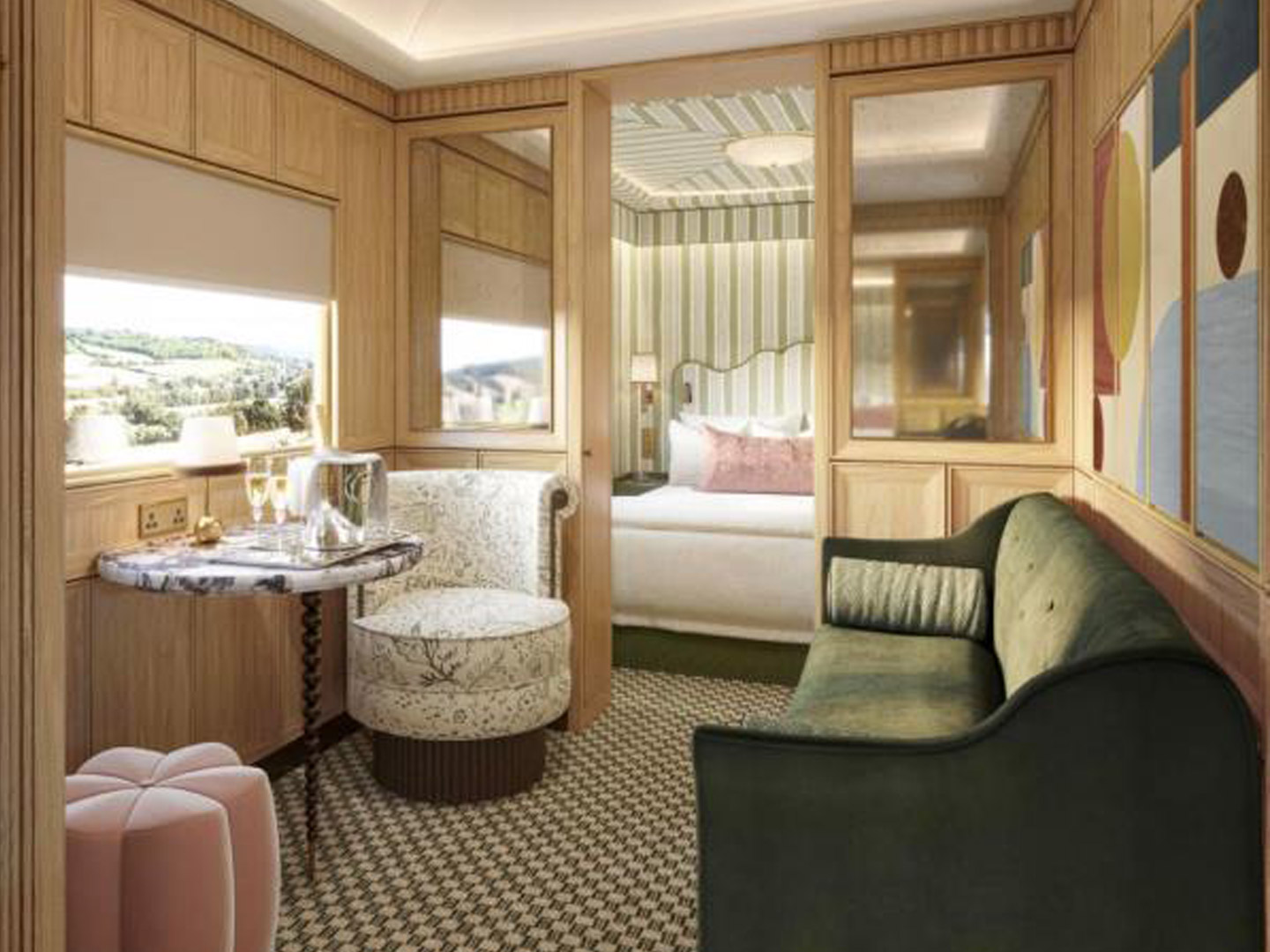 UK Luxury Train Furniture Source Factory GD659