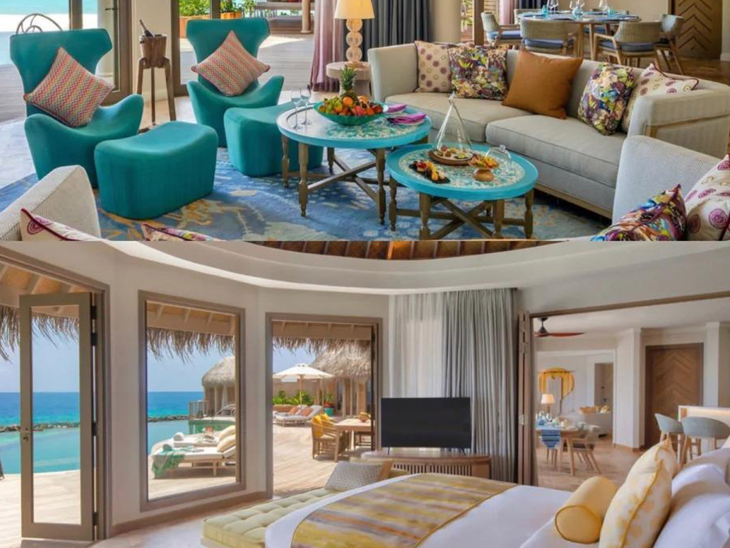 Luxurious private island villa with high-end cu...