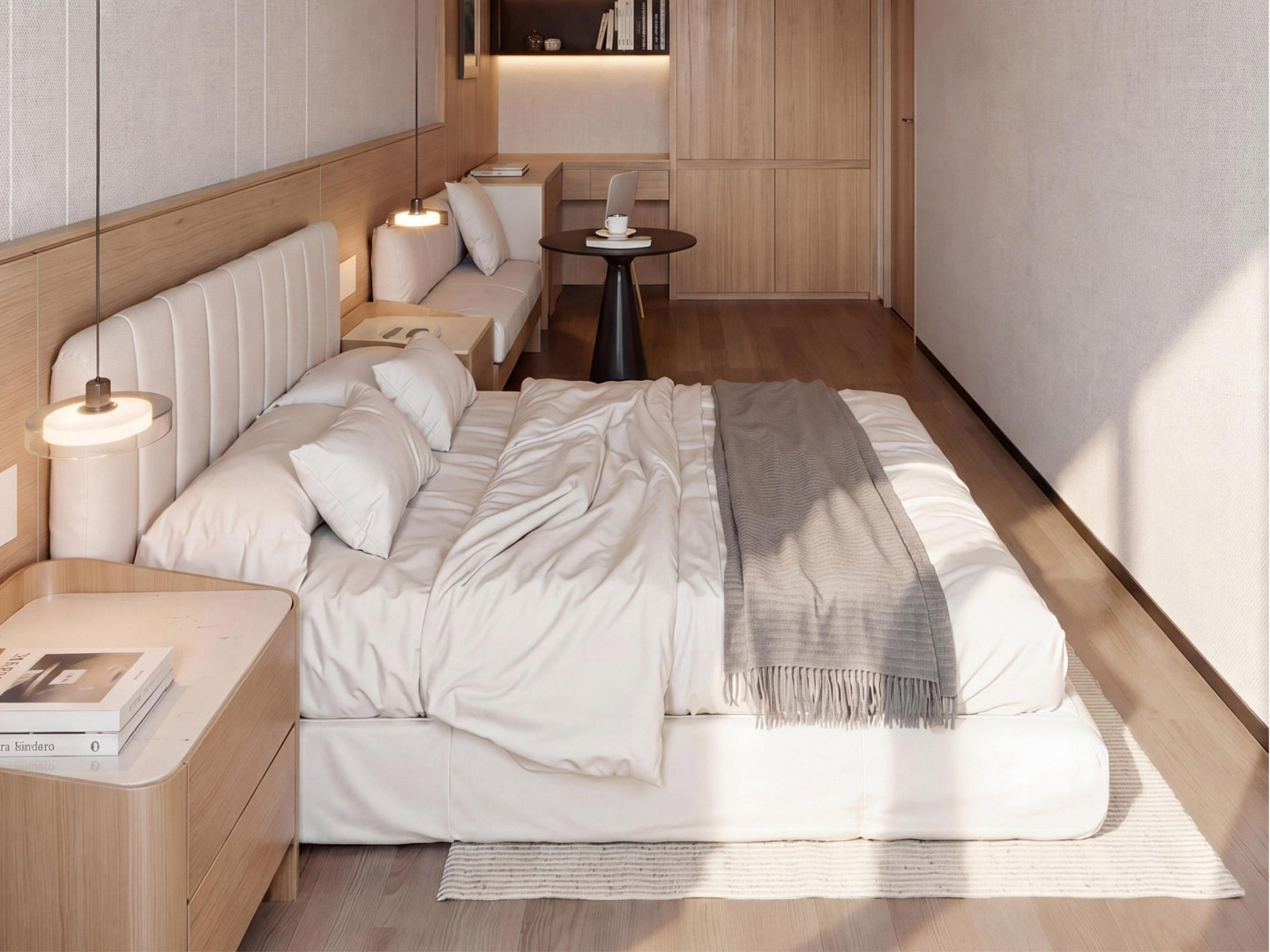 Modern minimalist style apartment custom furnit...