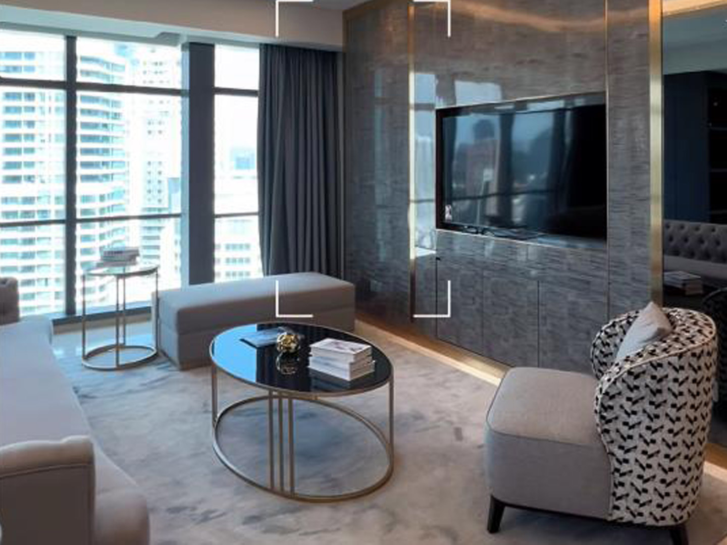 Modern minimalist apartment furniture customiza...