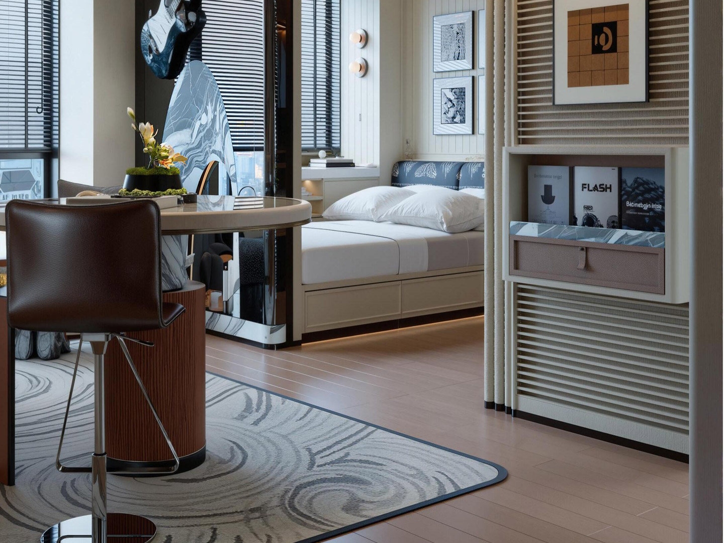 Customized furniture for single apartment rooms...