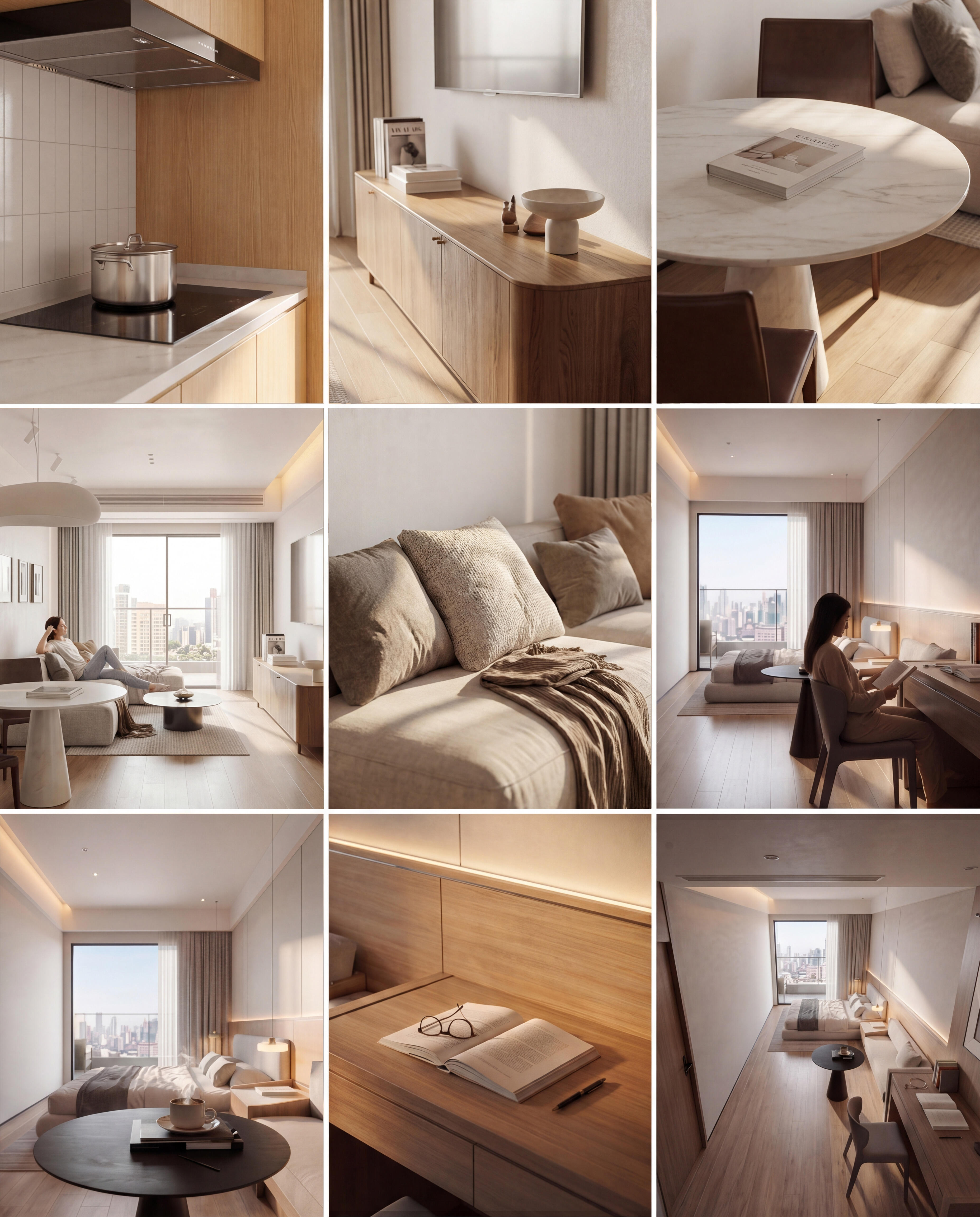 Modern minimalist style apartment custom furniture G72
