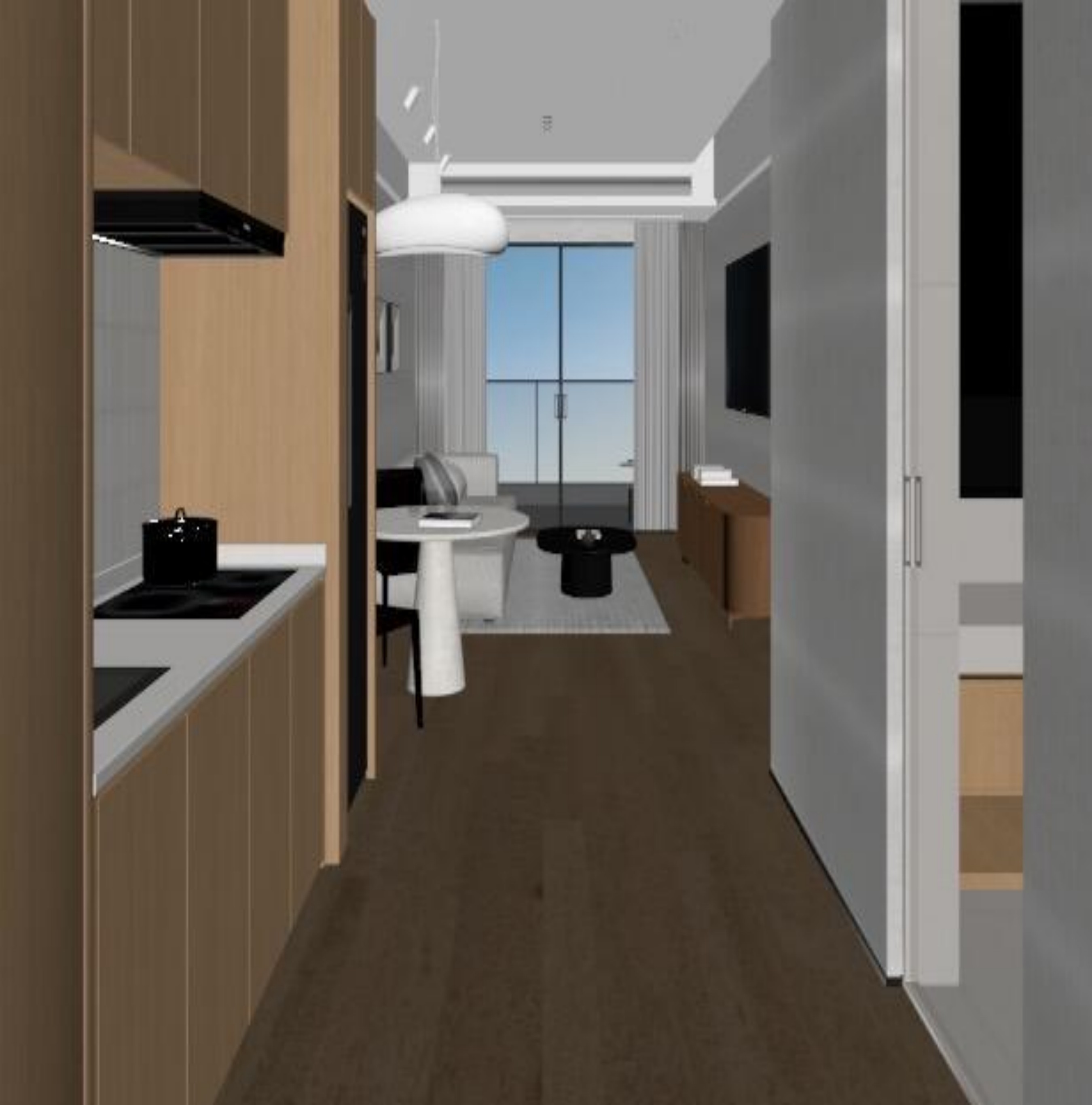 Modern minimalist style apartment custom furniture G72