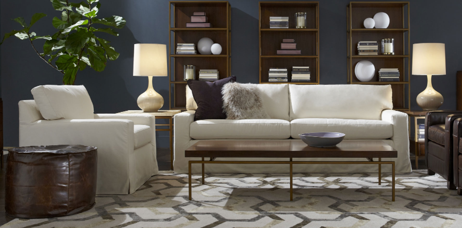American modern mansion furniture custom factory home living room sofa set B-026