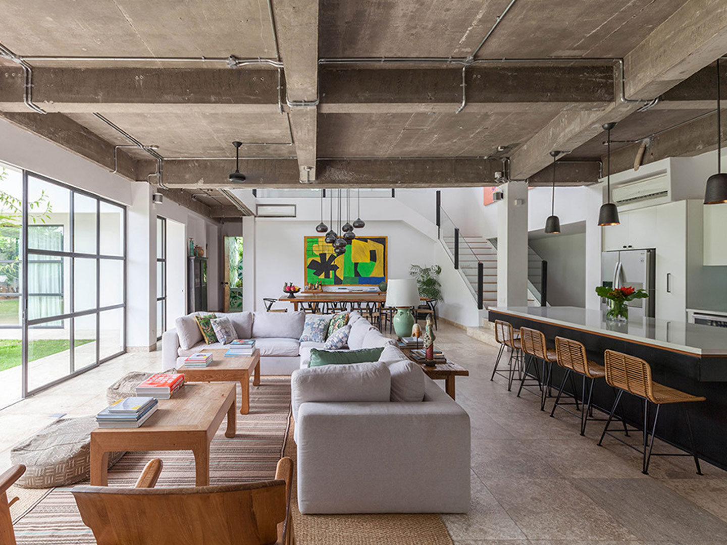 Production factory log dining table dining chai...