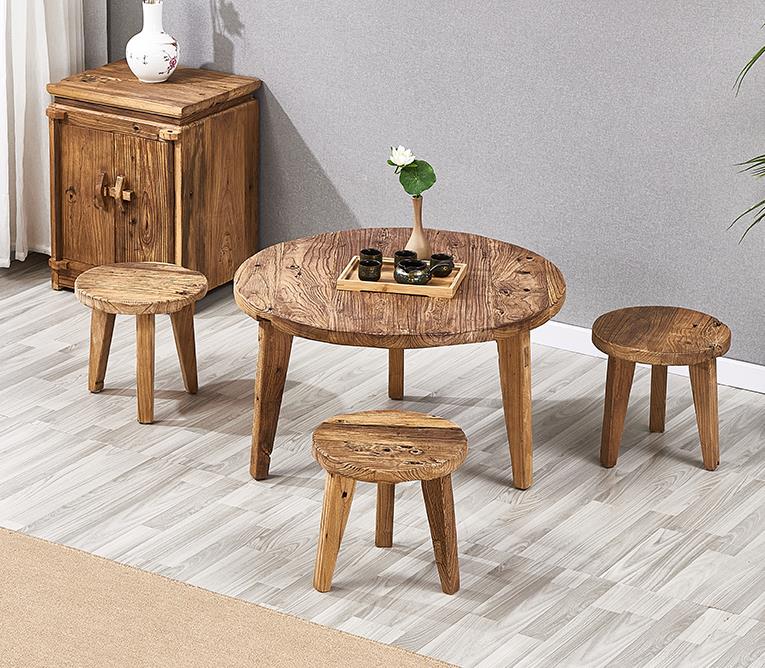 solid wood living room coffee table combination F119