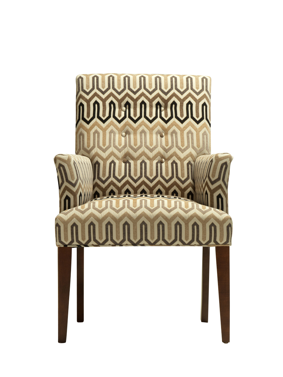 Modern American solid wood living room furniture leisure chair B021