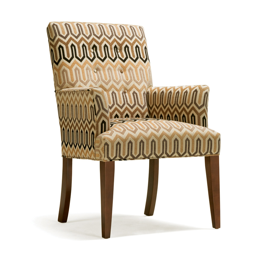 Modern American solid wood living room furniture leisure chair B021
