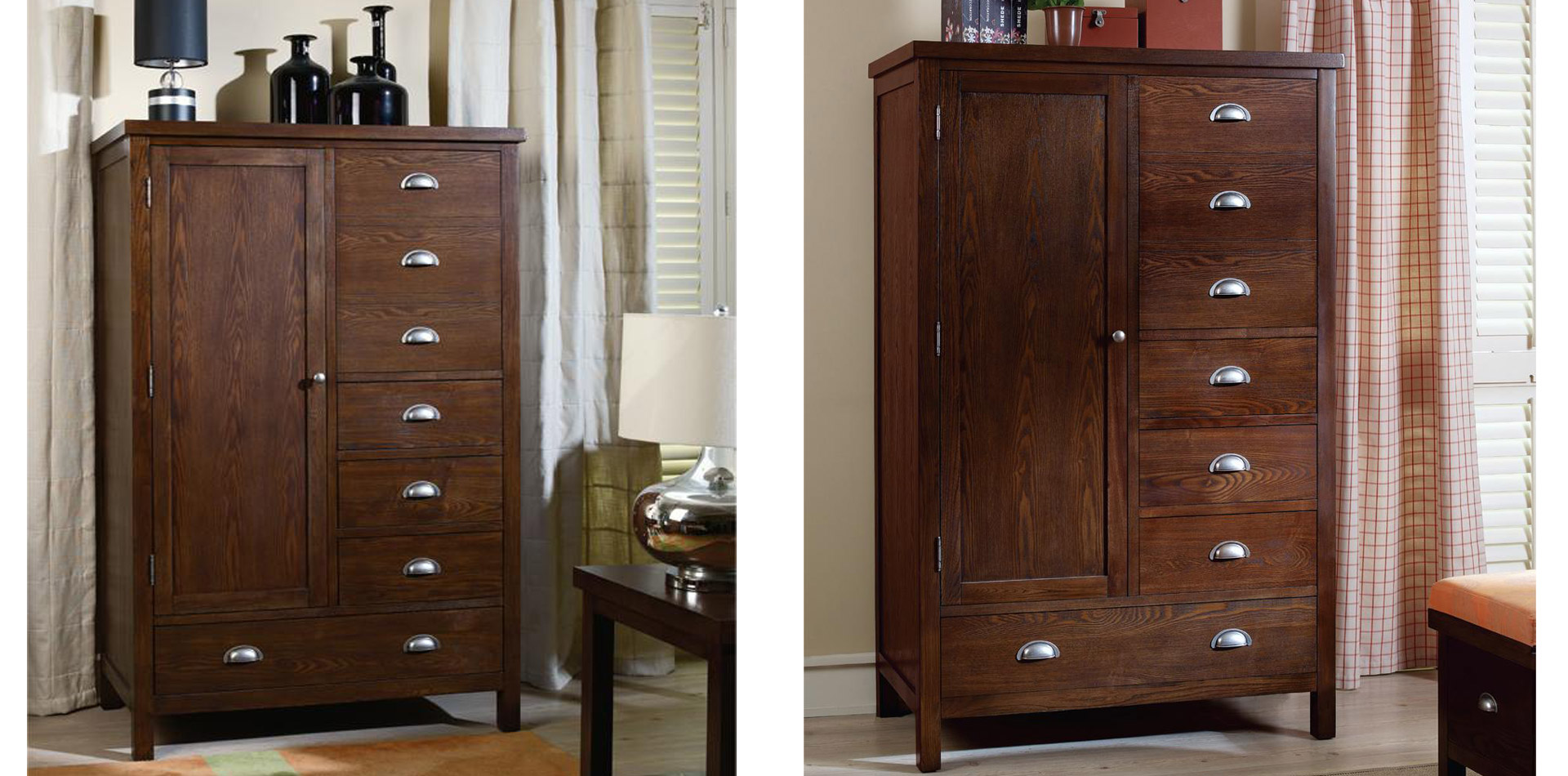 Modern American solid wood storage cabinet B085