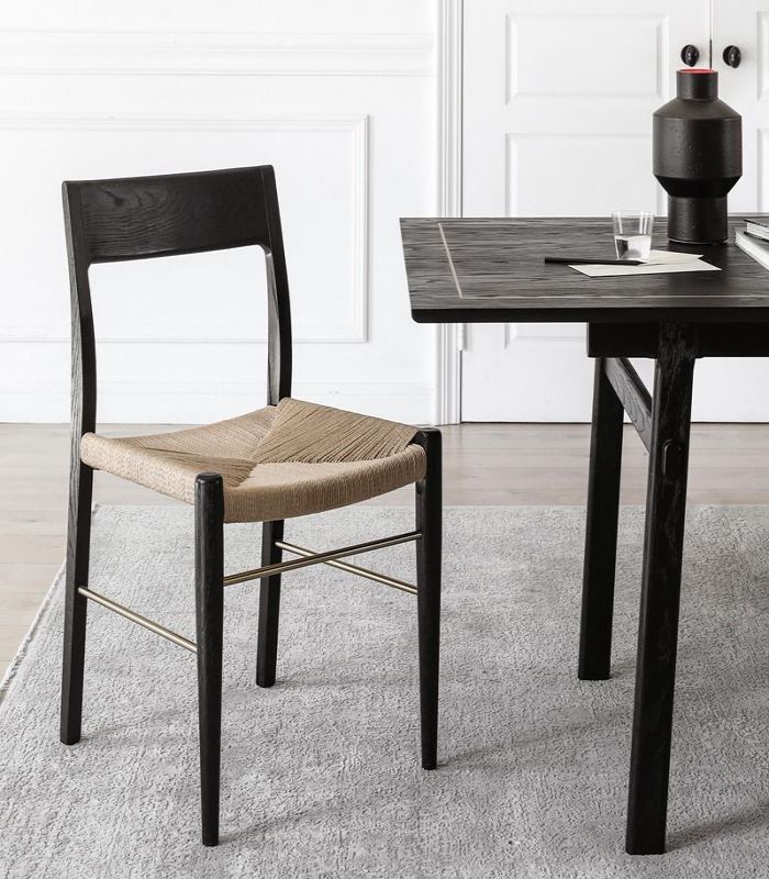 Natural wood modern dining chair F099