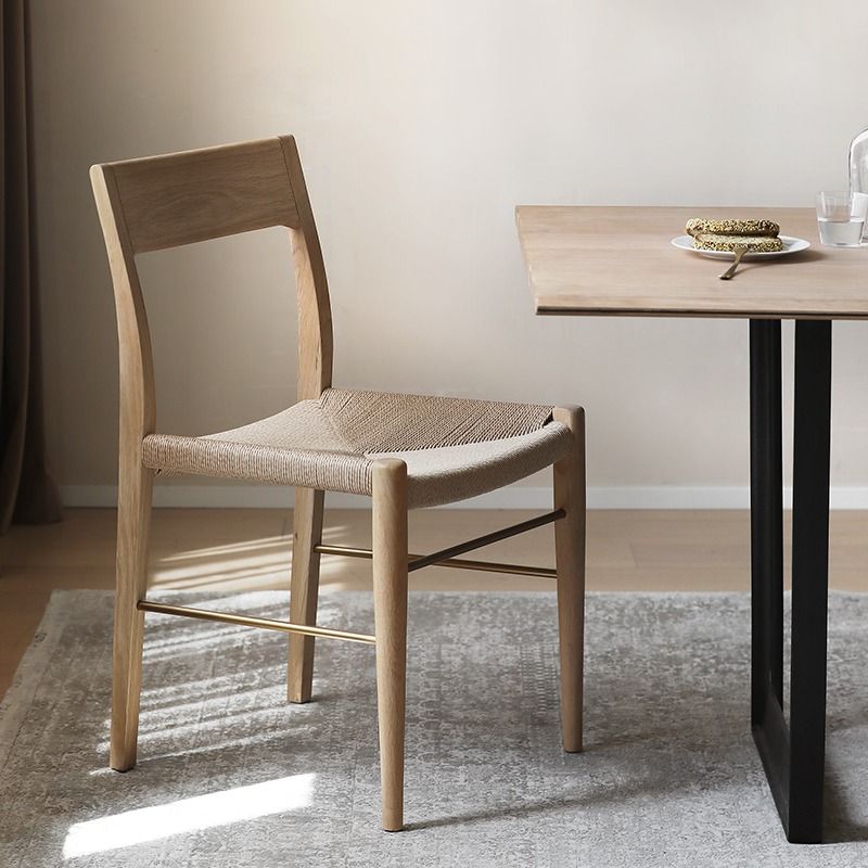 Natural wood modern dining chair F099