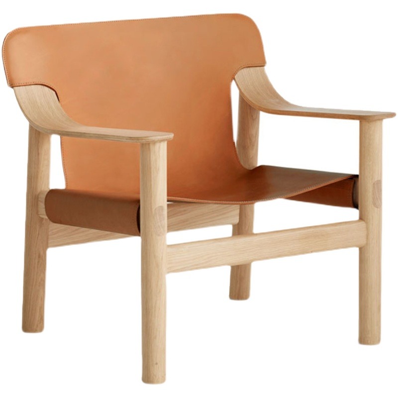 Living room solid wood leisure chair F104