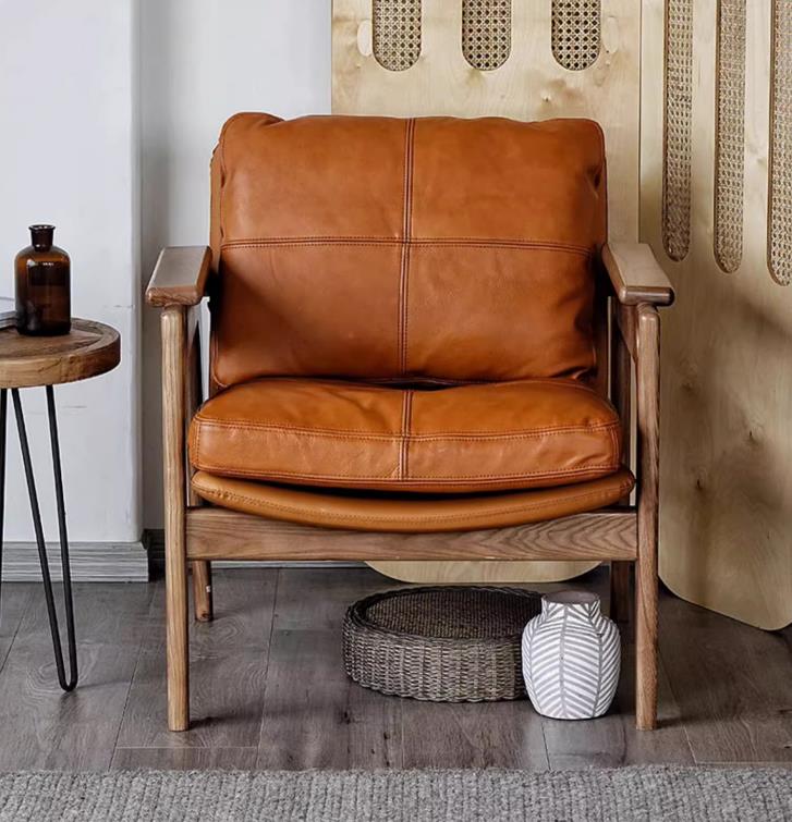solid wood armchair living room F107