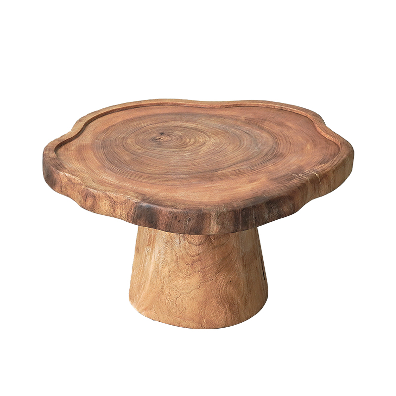 Natural log living room coffee table F146