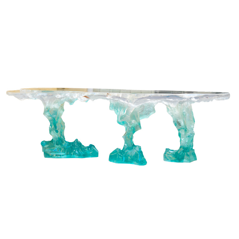 Light luxury modern special-shaped coffee table...