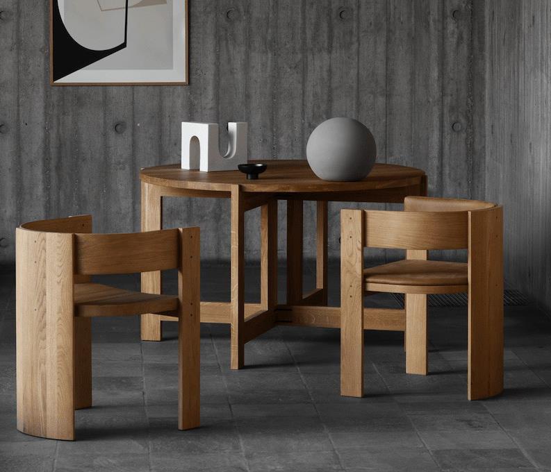 Log dining chair book chair F190