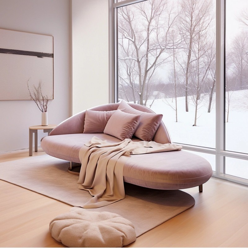 Simple postmodern sofa F203
