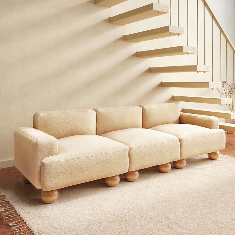 Wabi-sabi style log sofa F209
