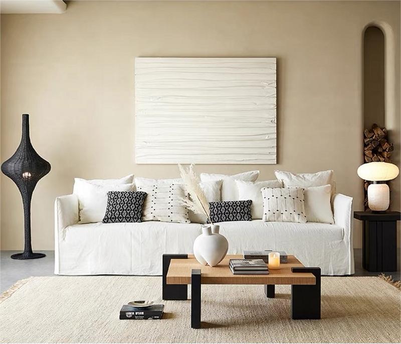 Wabi-sabi art fabric sofa F213