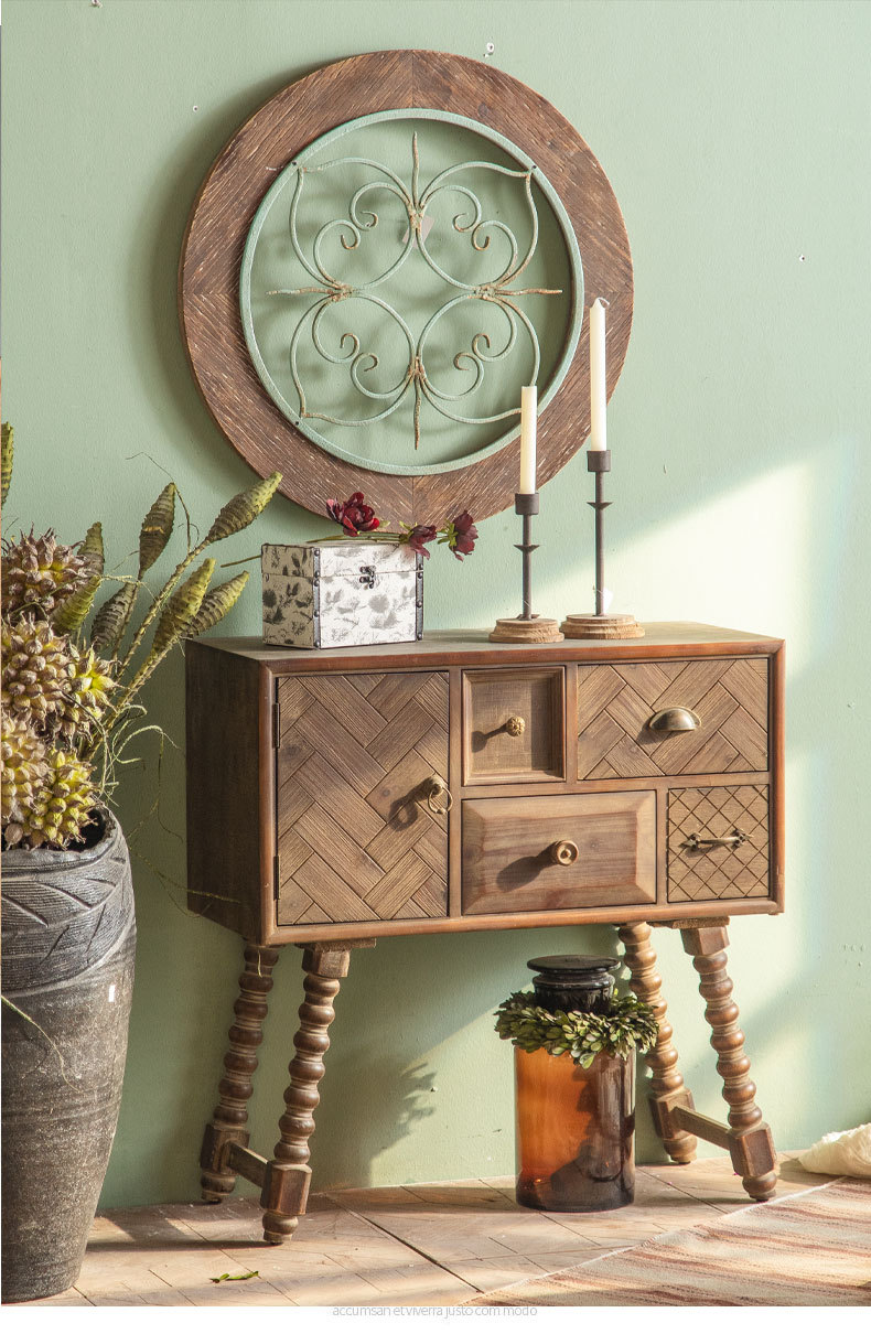 Modern simple solid wood sideboard F222