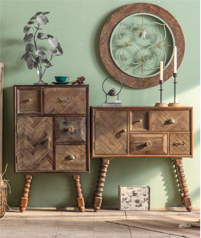 Modern simple solid wood sideboard F222