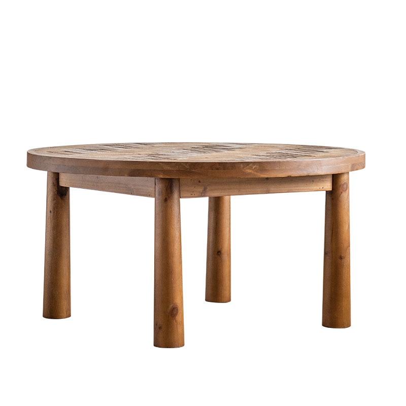 Log style living room coffee table F224