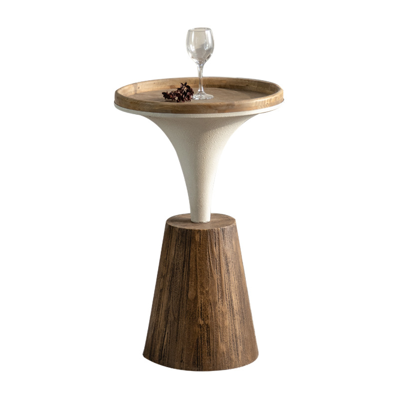 Wabi-sabi style solid wood creative corner table F227