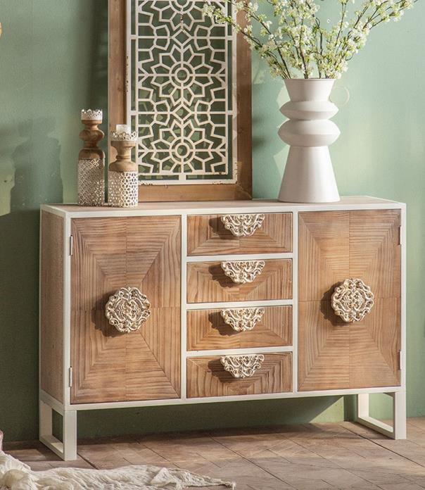 Chinese retro carved entrance cabinet F232