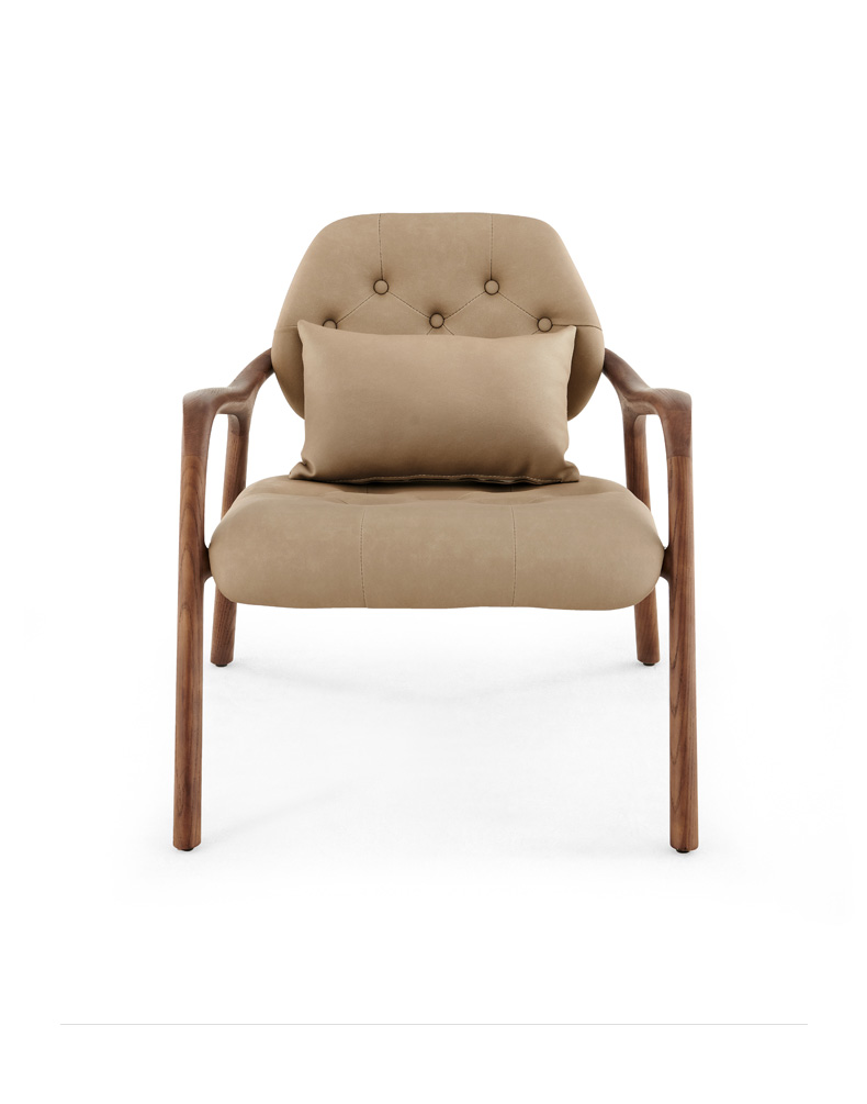 North American solid wood sofa chair F239